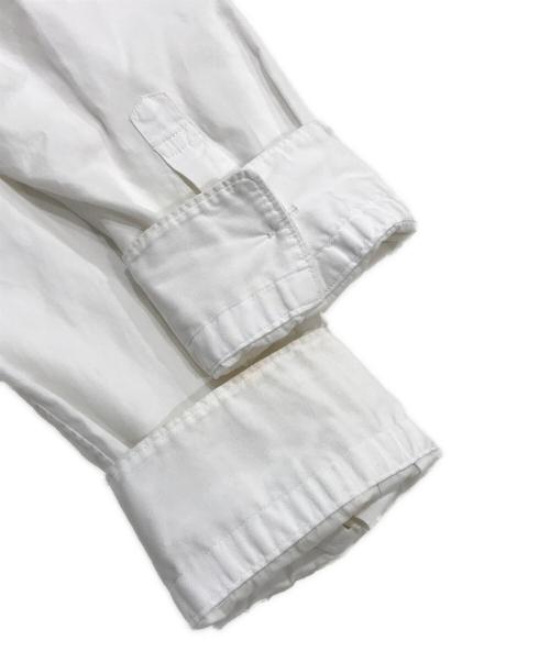 COMME des GARCONS HOMME（コムデギャルソン オム）COMME des GARCONS HOMME (コムデギャルソン オム) フロントウール縮絨タータンチェック切替シャツ ホワイト サイズ:Sの古着・服飾アイテム