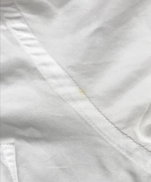 COMME des GARCONS HOMME（コムデギャルソン オム）COMME des GARCONS HOMME (コムデギャルソン オム) フロントウール縮絨タータンチェック切替シャツ ホワイト サイズ:Sの古着・服飾アイテム