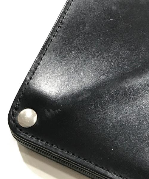 COMME des GARCONS tricot（コムデギャルソントリコ）COMME des GARCONS tricot (コムデギャルソントリコ) フラップロングウォレット ブラックの古着・服飾アイテム