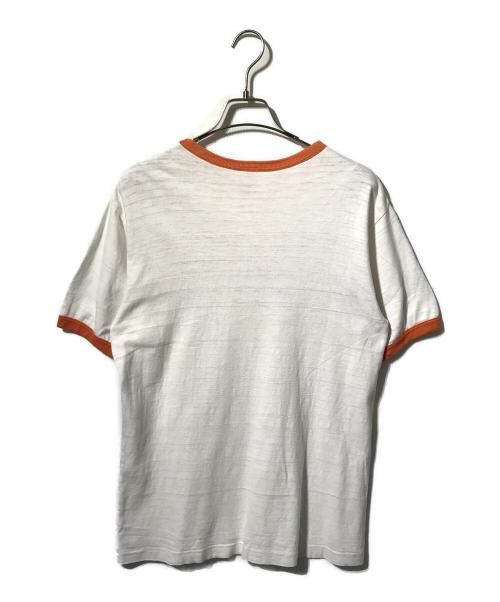WAREHOUSE（ウエアハウス）WAREHOUSE (ウエアハウス) リンガーTシャツ/半袖カットソー ホワイト サイズ:Mの古着・服飾アイテム