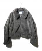 FRAY IDフレイ アイディー）の古着「ECOPEL2wayカラーファージャケット（エコペル2ウェイカラーファージャケット）」｜グレー