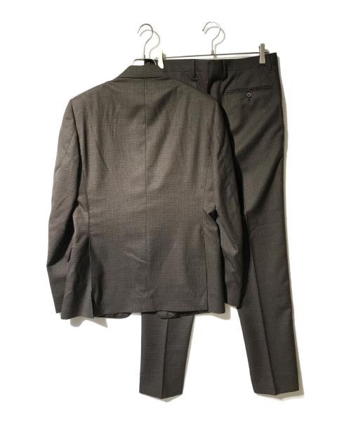 LARDINI（ラルディーニ）LARDINI (ラルディーニ) ウールセットアップジャケット ブラウン サイズ:48の古着・服飾アイテム