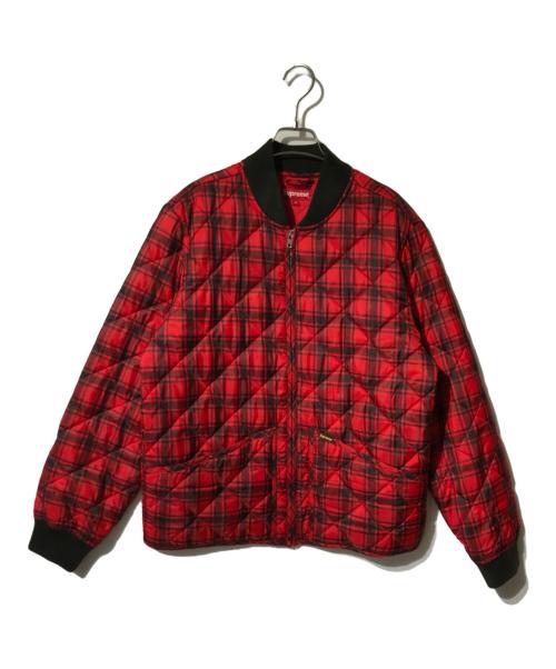 SUPREME（シュプリーム）Supreme (シュプリーム) Quilted Work Jacket レッド サイズ:Mの古着・服飾アイテム
