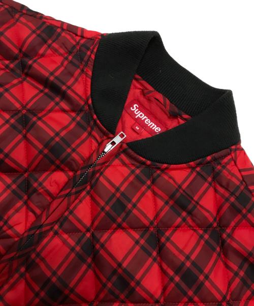 SUPREME（シュプリーム）Supreme (シュプリーム) Quilted Work Jacket レッド サイズ:Mの古着・服飾アイテム