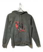 JORDANジョーダン）の古着「Washed Suede Hoodie」｜グレー