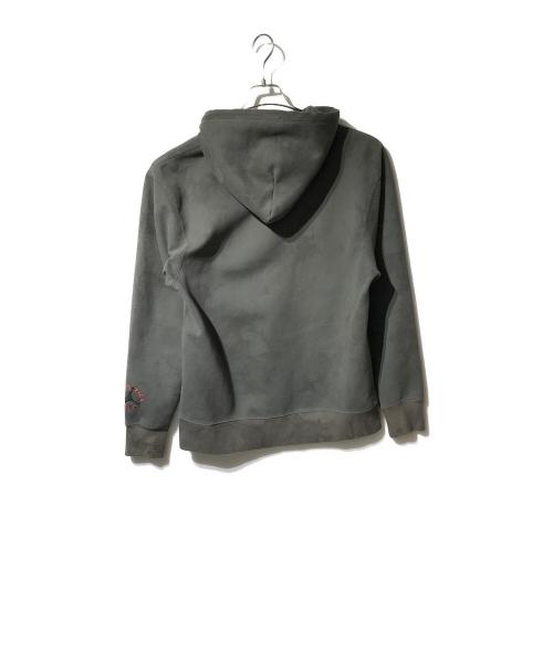 JORDAN（ジョーダン）JORDAN (ジョーダン) Washed Suede Hoodie グレー サイズ:Sの古着・服飾アイテム