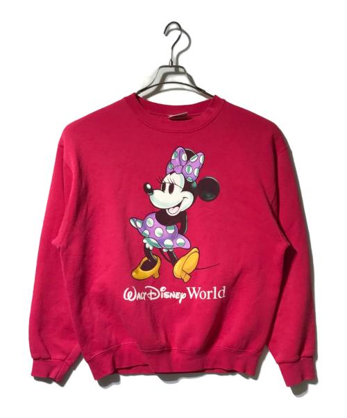 DISNEY（ディズニー）DISNEY (ディズニー) プリントスウェット ピンク サイズ:表記無しの古着・服飾アイテム