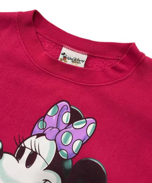 DISNEY（ディズニー）DISNEY (ディズニー) プリントスウェット ピンク サイズ:表記無しの古着・服飾アイテム