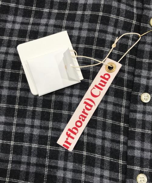 Stockholm Surfboard Club（ストックホルム サーフボード クラブ）Stockholm Surfboard Club (ストックホルム サーフボード クラブ) Flynn Flannel/FM4 ブラック サイズ:Lの古着・服飾アイテム