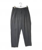 ISSEY MIYAKEイッセイミヤケ）の古着「90'sオールドレーヨン混スラックス」｜グレー