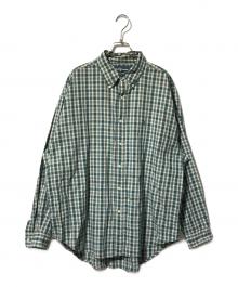 POLO RALPH LAUREN（ポロ・ラルフローレン）の古着「ボタンダウンシャツ／チェックシャツ」｜グリーン