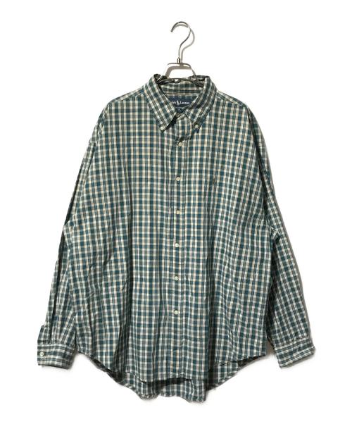 POLO RALPH LAUREN（ポロ・ラルフローレン）POLO RALPH LAUREN (ポロ・ラルフローレン) ボタンダウンシャツ／チェックシャツ グリーン サイズ:XLの古着・服飾アイテム
