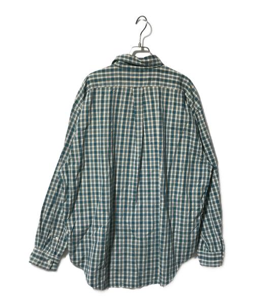 POLO RALPH LAUREN（ポロ・ラルフローレン）POLO RALPH LAUREN (ポロ・ラルフローレン) ボタンダウンシャツ／チェックシャツ グリーン サイズ:XLの古着・服飾アイテム