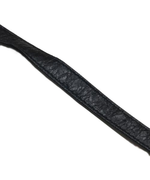 BALENCIAGA（バレンシアガ）BALENCIAGA (バレンシアガ) ジャイアントレザーブレスレット ブラックの古着・服飾アイテム