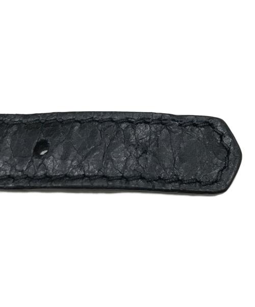 BALENCIAGA（バレンシアガ）BALENCIAGA (バレンシアガ) ジャイアントレザーブレスレット ブラックの古着・服飾アイテム