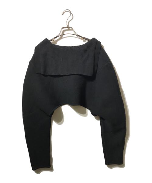 MAISON SPECIAL（メゾンスペシャル）MAISON SPECIAL (メゾンスペシャル) セーラーニット ブラック サイズ:Fの古着・服飾アイテム