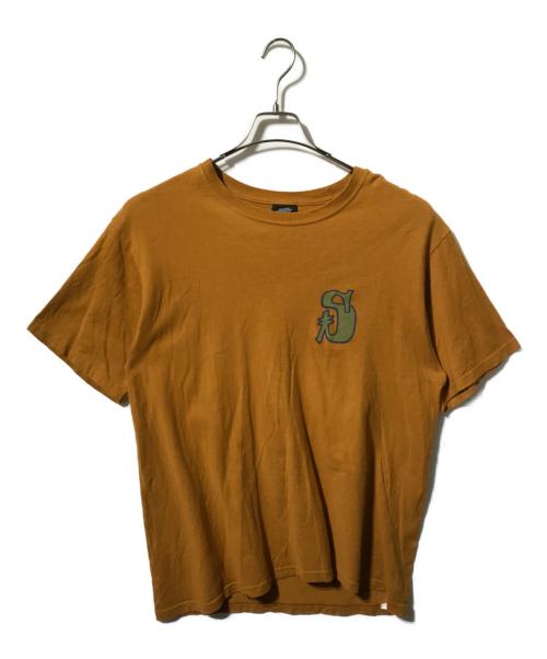 stussy（ステューシー）stussy (ステューシー) Sロゴ両面プリントTシャツ ブラウン サイズ:Mの古着・服飾アイテム