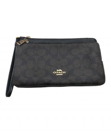 竜神美品ハワイ購入　コーチ　ダブルジップ財布　325ドル　お買い得 中古・古着通販】COACH (コーチ) ダブル ジップ ウォレット