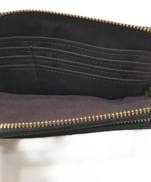 COACH（コーチ）COACH (コーチ) ダブル ジップ ウォレット・シグネチャー キャンバス ブラウンの古着・服飾アイテム
