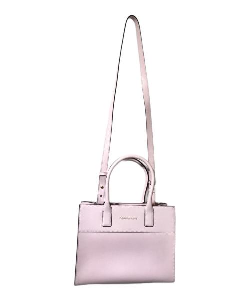 EMPORIO ARMANI（エンポリオアルマーニ）EMPORIO ARMANI (エンポリオアルマーニ) 2WAYバッグ ピンクの古着・服飾アイテム