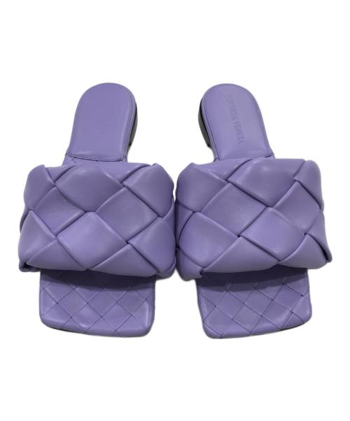 BOTTEGA VENETA（ボッテガベネタ）BOTTEGA VENETA (ボッテガベネタ) リド レザーサンダル パープル サイズ:34の古着・服飾アイテム