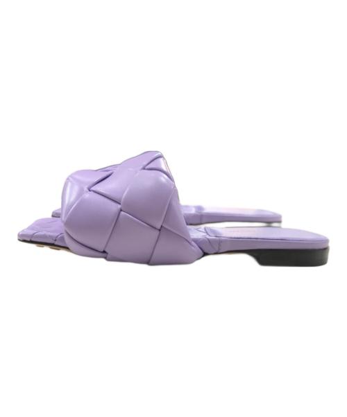 BOTTEGA VENETA（ボッテガベネタ）BOTTEGA VENETA (ボッテガベネタ) リド レザーサンダル パープル サイズ:34の古着・服飾アイテム