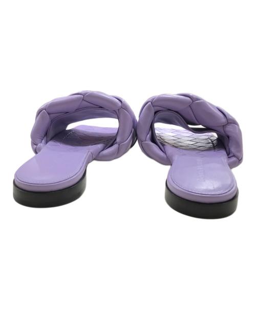 BOTTEGA VENETA（ボッテガベネタ）BOTTEGA VENETA (ボッテガベネタ) リド レザーサンダル パープル サイズ:34の古着・服飾アイテム