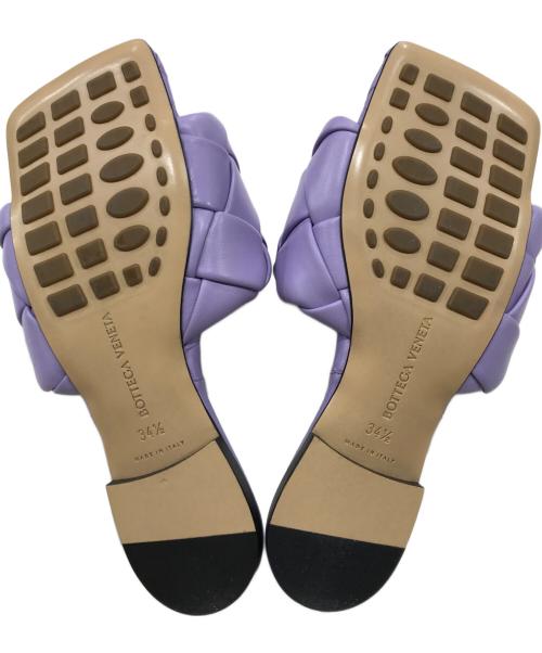 BOTTEGA VENETA（ボッテガベネタ）BOTTEGA VENETA (ボッテガベネタ) リド レザーサンダル パープル サイズ:34の古着・服飾アイテム