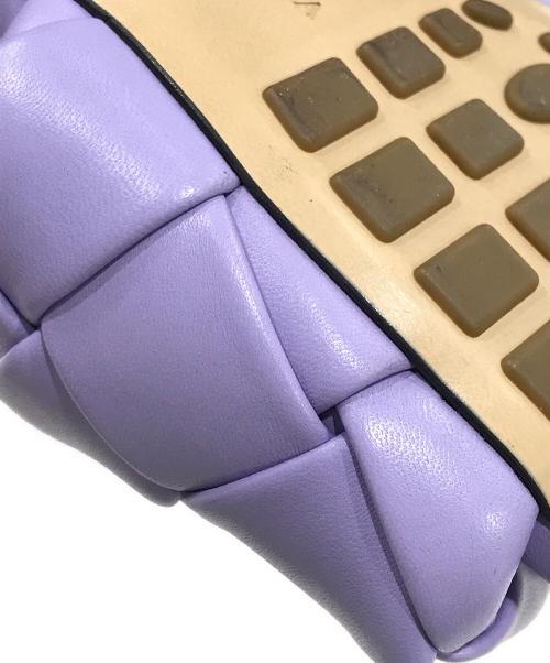 BOTTEGA VENETA（ボッテガベネタ）BOTTEGA VENETA (ボッテガベネタ) リド レザーサンダル パープル サイズ:34の古着・服飾アイテム