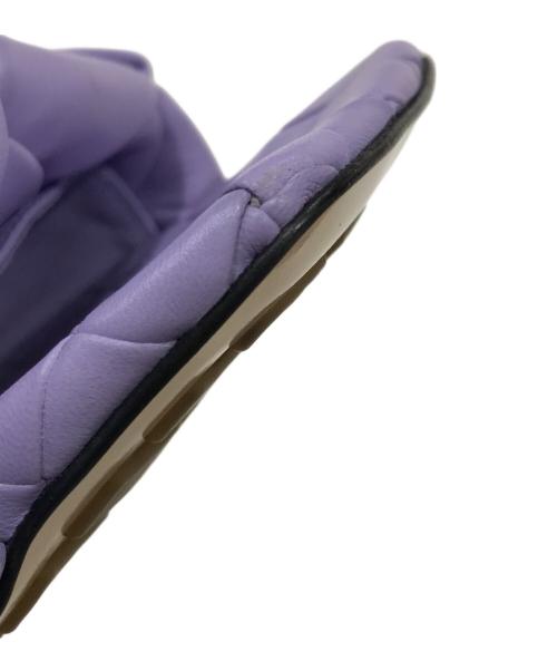 BOTTEGA VENETA（ボッテガベネタ）BOTTEGA VENETA (ボッテガベネタ) リド レザーサンダル パープル サイズ:34の古着・服飾アイテム