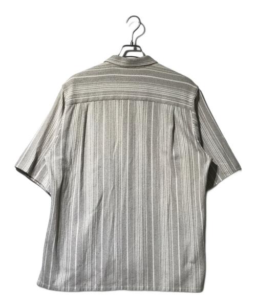 UNITED ARROWS TOKYO（ユナイテッドアローズトウキョウ）UNITED ARROWS TOKYO (ユナイテッドアローズトウキョウ) スクリーンメッシュストライプシャツ グレー サイズ:Lの古着・服飾アイテム