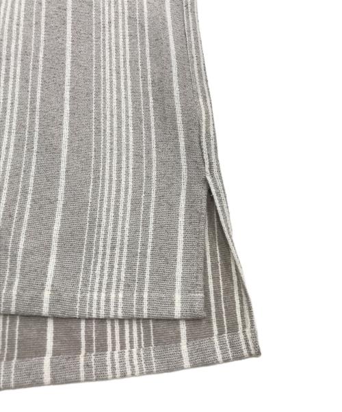 UNITED ARROWS TOKYO（ユナイテッドアローズトウキョウ）UNITED ARROWS TOKYO (ユナイテッドアローズトウキョウ) スクリーンメッシュストライプシャツ グレー サイズ:Lの古着・服飾アイテム