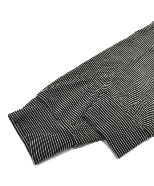 COMOLI（コモリ）COMOLI (コモリ) サマーウール長袖クルー ベージュ×ブラウン サイズ:4の古着・服飾アイテム