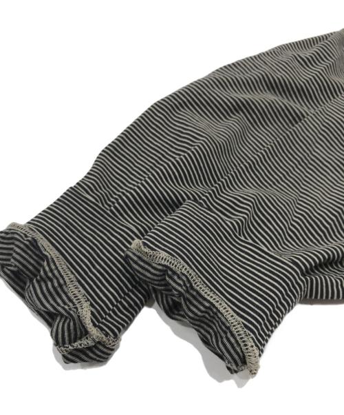 COMOLI（コモリ）COMOLI (コモリ) サマーウール長袖クルー ベージュ×ブラウン サイズ:4の古着・服飾アイテム