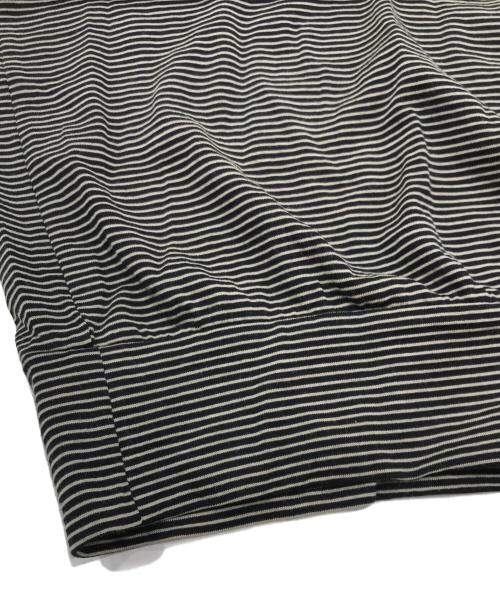 COMOLI（コモリ）COMOLI (コモリ) サマーウール長袖クルー ベージュ×ブラウン サイズ:4の古着・服飾アイテム