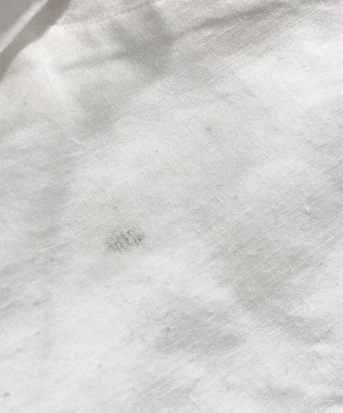 BOURRIENNE PARIS X（ブリエンヌ・パリ・ディス）BOURRIENNE PARIS X (ブリエンヌ・パリ・ディス) リネンスキッパーシャツ ホワイト サイズ:Lの古着・服飾アイテム