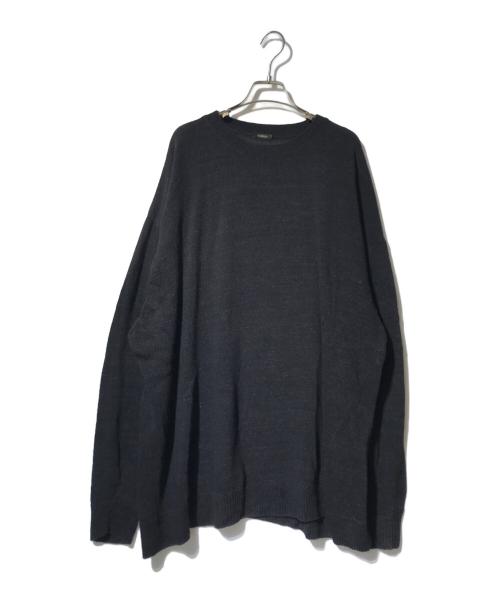 COMOLI（コモリ）COMOLI (コモリ) 7G クルーネックニット ブラック サイズ:3の古着・服飾アイテム