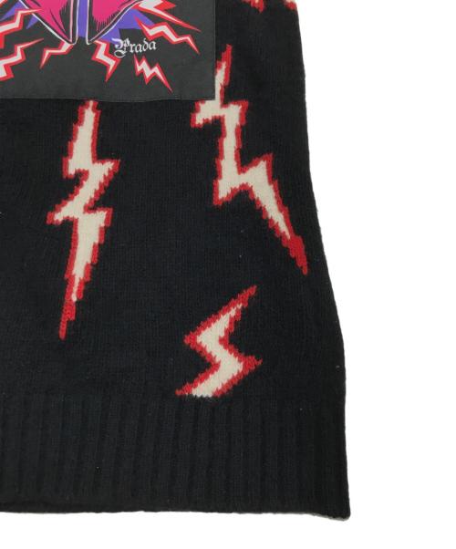 PRADA（プラダ）PRADA (プラダ) ライニングニット セーター ブラック サイズ:48の古着・服飾アイテム