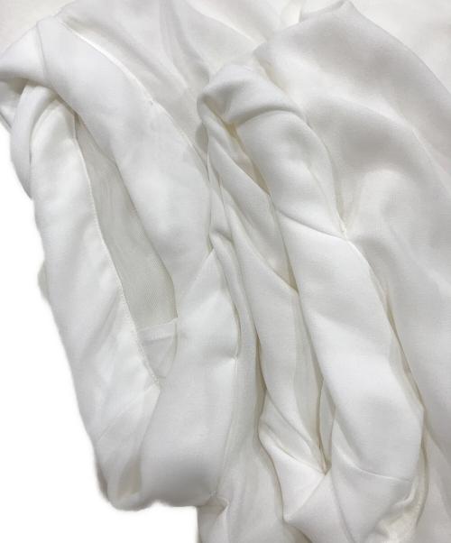 COLUMN（コラム）COLUMN (コラム) ロールアップスリーブブラウス ホワイト サイズ:FREEの古着・服飾アイテム