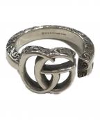 GUCCIグッチ）の古着「ダブルGキーモチーフリング」｜シルバー