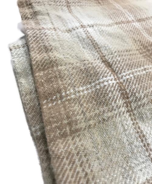 stussy（ステューシー）stussy (ステューシー) FRANK PLAID ZIP SHIRT/フランクプレイソジップシャツ ベージュ サイズ:Ｓの古着・服飾アイテム