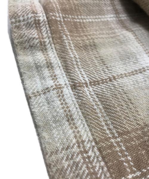 stussy（ステューシー）stussy (ステューシー) FRANK PLAID ZIP SHIRT/フランクプレイソジップシャツ ベージュ サイズ:Ｓの古着・服飾アイテム