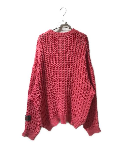 SYUMAN.（シュウマン）SYUMAN. (シュウマン) SYM bike chain knit pull over ピンク サイズ:Fの古着・服飾アイテム
