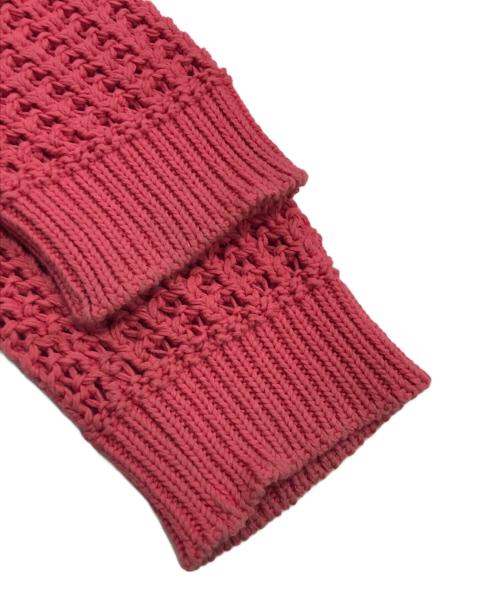 SYUMAN.（シュウマン）SYUMAN. (シュウマン) SYM bike chain knit pull over ピンク サイズ:Fの古着・服飾アイテム