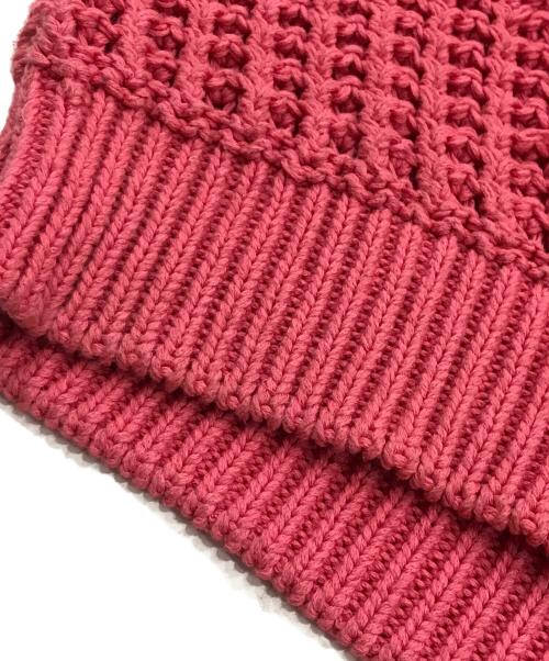 SYUMAN.（シュウマン）SYUMAN. (シュウマン) SYM bike chain knit pull over ピンク サイズ:Fの古着・服飾アイテム