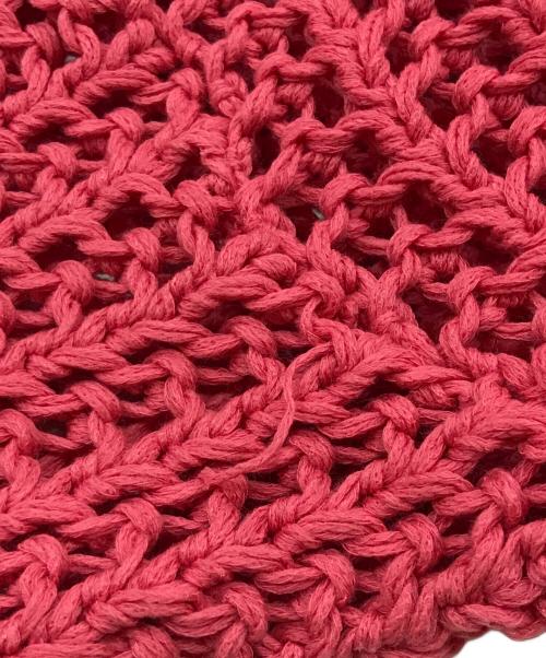 SYUMAN.（シュウマン）SYUMAN. (シュウマン) SYM bike chain knit pull over ピンク サイズ:Fの古着・服飾アイテム