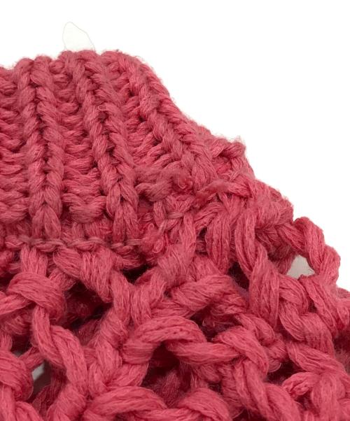 SYUMAN.（シュウマン）SYUMAN. (シュウマン) SYM bike chain knit pull over ピンク サイズ:Fの古着・服飾アイテム