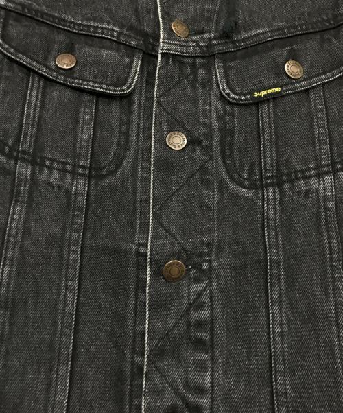 SUPREME（シュプリーム）SUPREME (シュプリーム) フーディブラックデニムジャケット ブラック サイズ:Sの古着・服飾アイテム