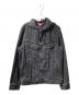 SUPREME（シュプリーム）の古着「フーディブラックデニムジャケット」｜ブラック