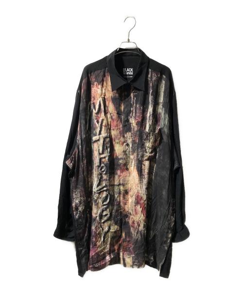 BLACK Scandal Yohji Yamamoto（ブラックスキャンダルヨウジヤマモト）BLACK Scandal Yohji Yamamoto (ブラックスキャンダルヨウジヤマモト) oversized shirts ブラック サイズ:3の古着・服飾アイテム